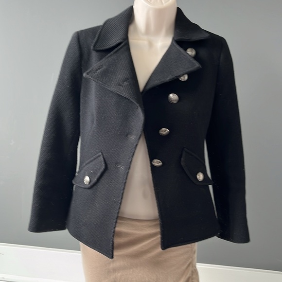 Club Monaco Black Wool Blazer - Picture 3 of 6